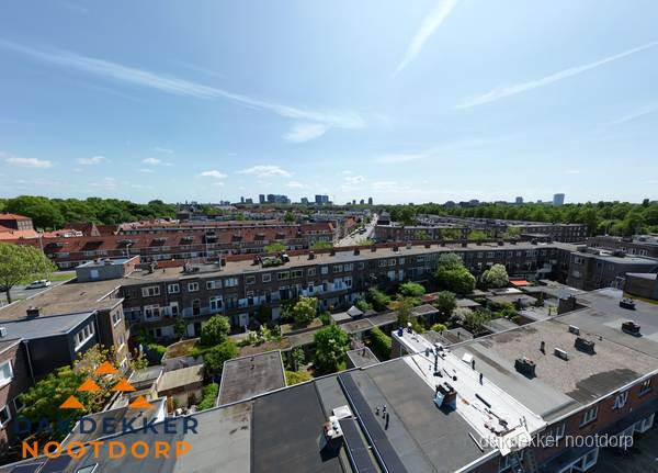 Luchtfoto van daken en dakgoten in Nootdorp Luchtfoto van daken en dakgoten in Nootdorp